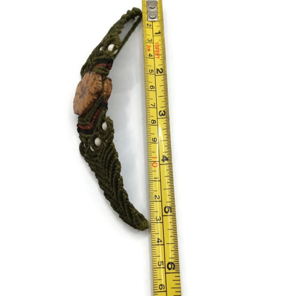 Peruvian Bracelet Woven In Macrame Thread And Aya… - image 8